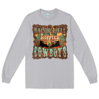 Moon Dust raising hell with the hippies and the cowboys Long Sleeve Tee - NancyCooperArtShop