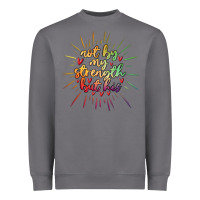 Storm not by my strength but his Heavyweight Sweatshirt - MaliasSmallBusiness