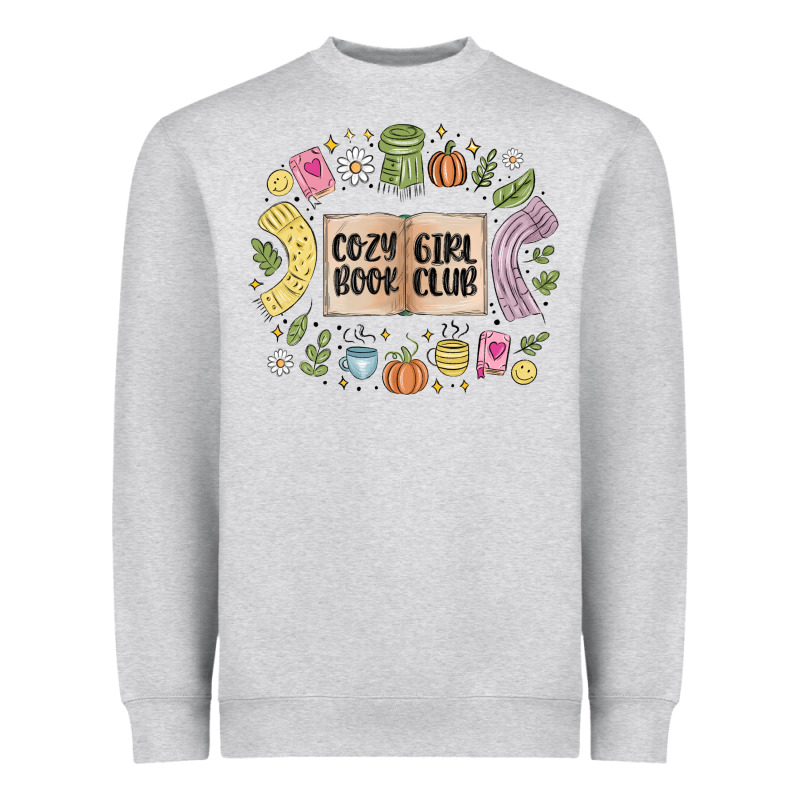 Cozy Book Girl Club Heavyweight Sweatshirt by MaliasSmallBusiness | Teevron