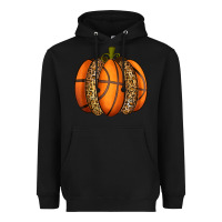 Black Basketball Pumpkin Heavyweight Hoodie - texasbilliewilder