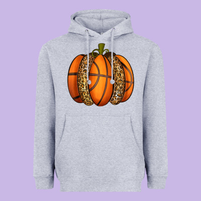 Basketball Pumpkin Heavyweight Hoodie Designed By Texasbilliewilder