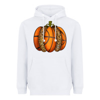 White Basketball Pumpkin Heavyweight Hoodie - texasbilliewilder