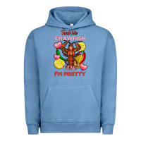 Pigment Pebble Blue feed me crawfish tell me im pretty Urban Hoodie - FaDigitalArtStudio