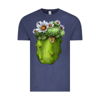 Vintage Denim blossfeldia cacti Vintage Tee - LillyAllenDesigns