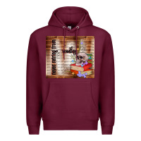 Burgundy never retring from reading Premium Hoodie - TumblerDesignByShophia