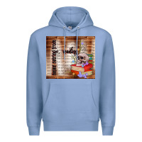 Colony Blue never retring from reading Premium Hoodie - TumblerDesignByShophia