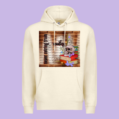 Never Retring From Reading Premium Hoodie Designed By Tumblerdesignbyshophia