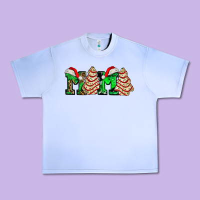 Mama With Christmas Tree Cake Ado Urban Heavy Tee Designed By Adodesignshop