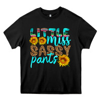 Black little miss sassy pants Heavy Core Tee - HRA Design Shop