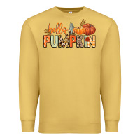 Antique Gold Hello pumpkin Premium Sweatshirt - NancyCooperArtShop