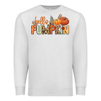 Oatmeal Heather Hello pumpkin Premium Sweatshirt - NancyCooperArtShop