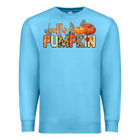 Ocean Blue Hello pumpkin Premium Sweatshirt - NancyCooperArtShop