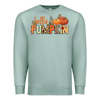 Seafoam Hello pumpkin Premium Sweatshirt - NancyCooperArtShop