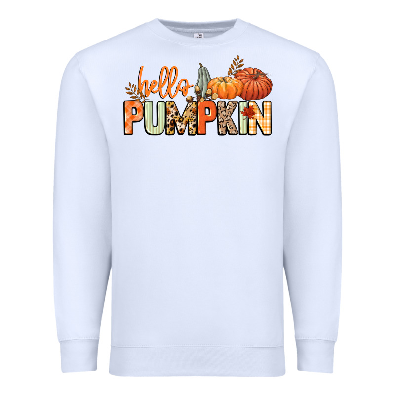 Hello Pumpkin Premium Sweatshirt by NancyCooperArtShop | Teevron