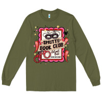 Army Green smutty book club admit one good girls only Long Sleeve Tee - MaliasSmallBusiness