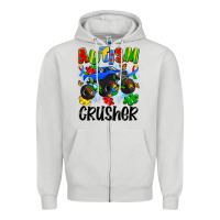 Dove Grey autism crusher Zipper Hoodie - Artiststas