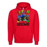 Red autism crusher Zipper Hoodie - Artiststas
