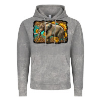 Cloud Rock western sunflowers elephant Vintage Hoodie - LillyAllenDesigns