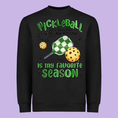 Pickleball Is My Favorite Season Heavyweight Sweatshirt Designed By Maliassmallbusiness