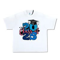 White class of 2025 Urban Heavy Tee - MaliasSmallBusiness