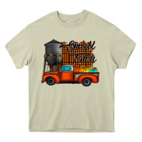 Mossy small town fall Heavy Core Tee - CowhideDigitalArt