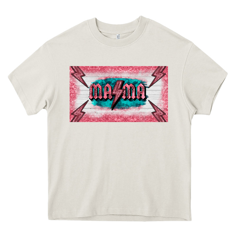 Western Mama Pink Glitter Heavy Core Tee by BarkalooDesign | Teevron