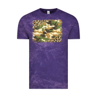 Cloud Purple leopard camo pattern background Vintage Tee - Jasminsmagicworld