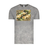 Cloud Rock leopard camo pattern background Vintage Tee - Jasminsmagicworld