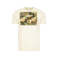 Vintage Arctic leopard camo pattern background Vintage Tee - Jasminsmagicworld