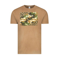 Vintage Camel leopard camo pattern background Vintage Tee - Jasminsmagicworld
