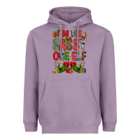 Lavender I'm the sassy on the elf Heavyweight Hoodie - NancyCooperArtShop
