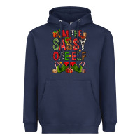 Navy I'm the sassy on the elf Heavyweight Hoodie - NancyCooperArtShop