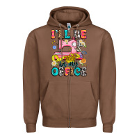 Chestnut i'll be in my office Zipper Hoodie - Artiststas