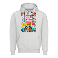 Dove Grey i'll be in my office Zipper Hoodie - Artiststas
