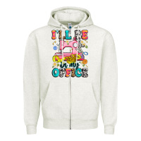 Oatmeal Heather i'll be in my office Zipper Hoodie - Artiststas