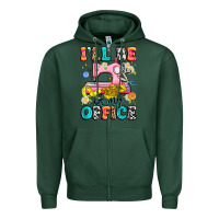 Sports Green i'll be in my office Zipper Hoodie - Artiststas