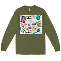 Army Green teacher always learning Long Sleeve Tee - NancyCooperArtShop