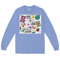 Colony Blue teacher always learning Long Sleeve Tee - NancyCooperArtShop