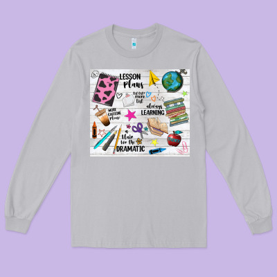 Teacher Always Learning Long Sleeve Tee Designed By Nancycooperartshop