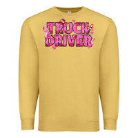 Antique Gold Breast Cancer truck driver Premium Sweatshirt - texasbilliewilder