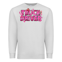 Dove Grey Breast Cancer truck driver Premium Sweatshirt - texasbilliewilder