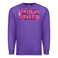 Purple Breast Cancer truck driver Premium Sweatshirt - texasbilliewilder