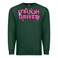 Sports Green Breast Cancer truck driver Premium Sweatshirt - texasbilliewilder