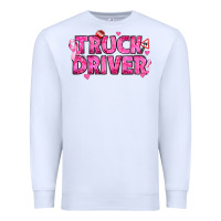 White Breast Cancer truck driver Premium Sweatshirt - texasbilliewilder