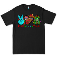 Black peace love tequila Premium Tee - AdoDesignShop