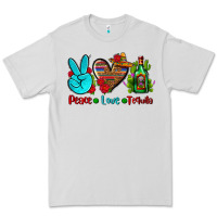 Dove Grey peace love tequila Premium Tee - AdoDesignShop