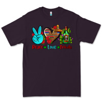 Plum peace love tequila Premium Tee - AdoDesignShop