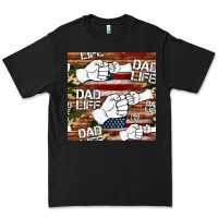 Black dad life fist bump seamless pattern Premium Tee - HRA Design Shop