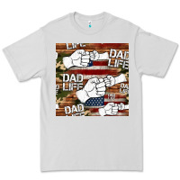 Dove Grey dad life fist bump seamless pattern Premium Tee - HRA Design Shop
