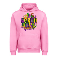 Fuchsia Pink mardi gras queen Urban Hoodie - FaDigitalArtStudio